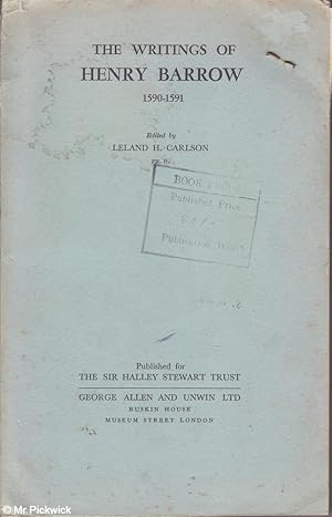 Image du vendeur pour The Writings of Henry Barrow 1590-1591 mis en vente par Mr Pickwick's Fine Old Books