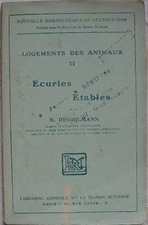 Seller image for Logements des animaux. Ecuries, tables. for sale by Librairie les mains dans les poches