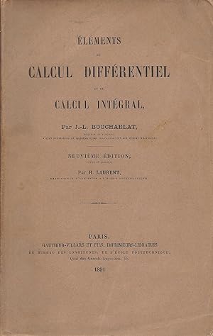 Seller image for Calcul Diffrentiel et de Calcul Intgral for sale by Pare Yannick