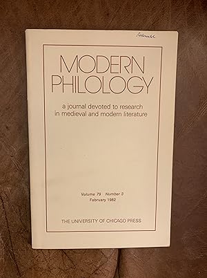 Bild des Verkufers fr Modern Philology Volume 79 Number 3 February 1982 The English Fabliau Tradition and Chaucer's Miller's Tale zum Verkauf von Three Geese in Flight Celtic Books