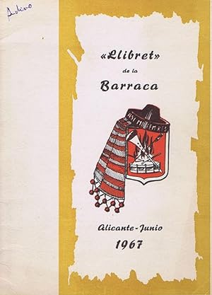 LLIBRET DE LA BARRACA ASÍ NO FEM RES - ALICANTE JUNIO 1967