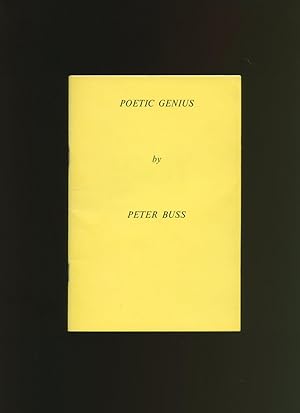 Immagine del venditore per Poetic Genius [Signed] venduto da Little Stour Books PBFA Member