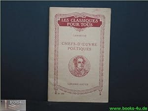 Bild des Verkufers fr CHEFS-D'OEUVRE POETIQUES zum Verkauf von Antiquariat-Fischer - Preise inkl. MWST