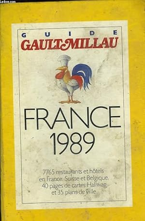 Bild des Verkufers fr GUIDE FRANCE 1989 zum Verkauf von Le-Livre