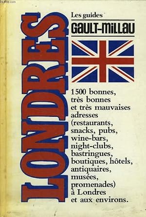 Bild des Verkufers fr LE GUIDE GAULT-MILLAU DE LONDRES zum Verkauf von Le-Livre