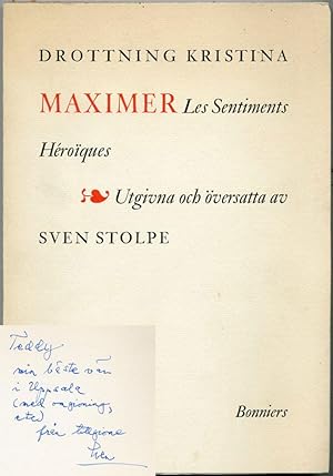 Maximer. Les Sentiments Héroïques. Utgivna och översatta av Sven Stolpe.