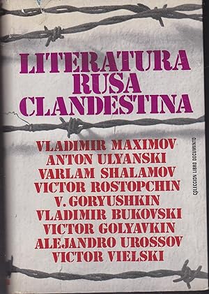 LITERATURA RUSA CLANDESTINA 1ªEDICION