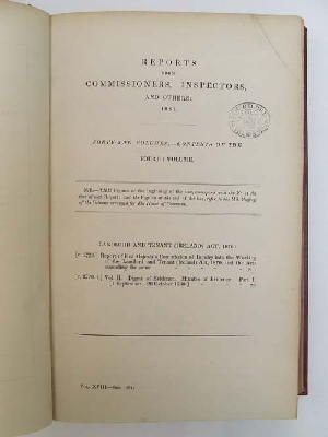 Seller image for The Landlord and Tenant ( Ireland ) Act 1870.Four volumes bound in Two. for sale by Kennys Bookshop and Art Galleries Ltd.