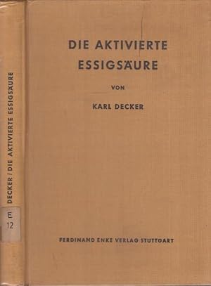 Bild des Verkufers fr Die aktivierte Essigsure. Das Coenzym A und seine Acylderivate im Stoffwechsel der Zelle. (= Sammlung chemischer und chemisch-technischer Beitrge, begr. Von F.B. Ahrens. Hrsgg. Von Prof. Dr. R. Pummerer - Erlangen. Neue Folge, Nr. 57). zum Verkauf von Antiquariat Carl Wegner