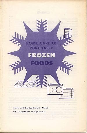 Seller image for Home Care of Purchased Frozen Foods (Home and Garden Bulletin #69) for sale by Books Do Furnish A Room