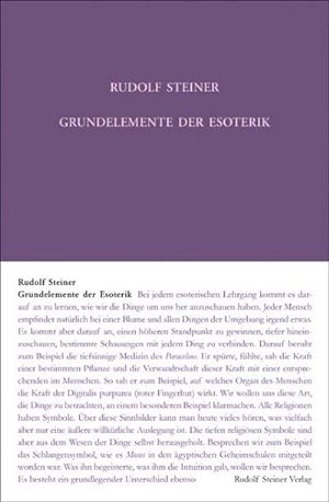 Seller image for Rudolf Steiner Gesamtausgabe 93a . Grundelemente der Esoterik for sale by BuchWeltWeit Ludwig Meier e.K.