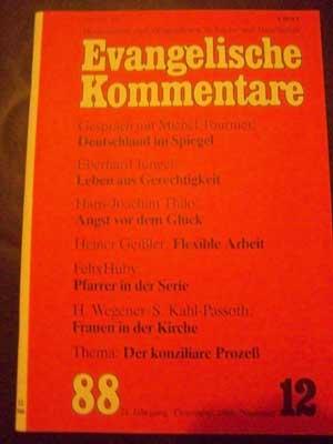 Evangelische Kommentare - 17. Jahrgang, Dezember 1984, Nr. 12, Monatsschrift zum Zeitgeschehen in...