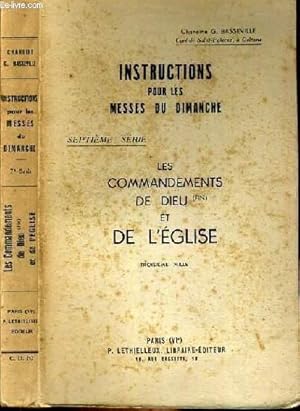 Seller image for INSTRUCTIONS POUR LES MESSES DU DIMANCHE - LES COMMANDEMENTS DE DIEU ET DE L'EGLISE. for sale by Le-Livre