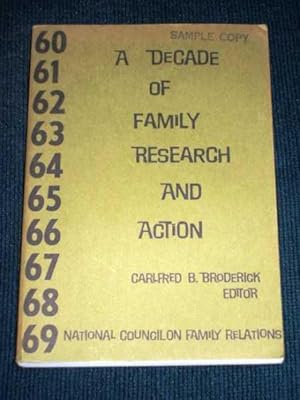 Imagen del vendedor de Decade of Family Research and Action, A a la venta por Lotzabooks