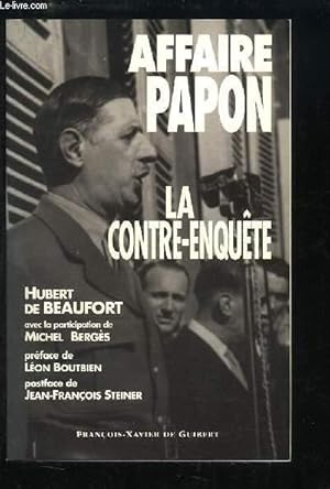 Seller image for Affaire Papon. La contre-enqute for sale by Le-Livre