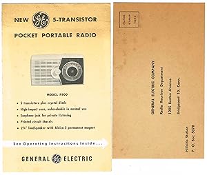 Operating Instructions General Electric (GE) 5-TRANSISTOR POCKET RADIO, Model P800 + Original P80...