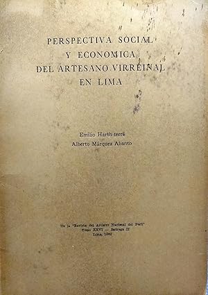 Imagen del vendedor de Perspectiva social y econmica del artesano virreinal en Lima a la venta por Librera Monte Sarmiento