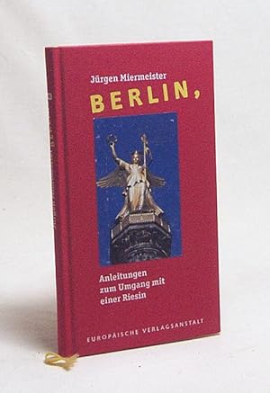 Bild des Verkufers fr Berlin : Anleitungen zum Umgang mit einer Riesin / Jrgen Miermeister zum Verkauf von Versandantiquariat Buchegger