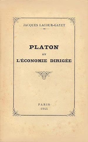 Platon et l'économie dirigée