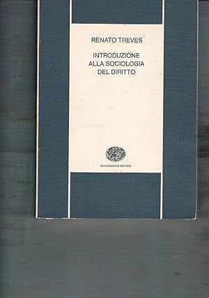 Seller image for Introduzione alla sociologia del diritto. for sale by Libreria Gull