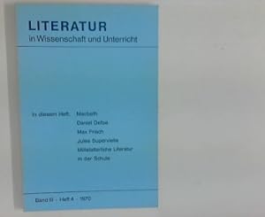 Bild des Verkufers fr Literatur in Wissenschaft und Unterricht ; Band 3, Heft 4 / 1970. zum Verkauf von ANTIQUARIAT FRDEBUCH Inh.Michael Simon