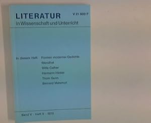 Bild des Verkufers fr Literatur in Wissenschaft und Unterricht ; Band 5, Heft 3 / 1972. zum Verkauf von ANTIQUARIAT FRDEBUCH Inh.Michael Simon