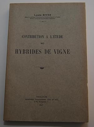 Seller image for Contribution  l'tude des Hybrides de Vigne for sale by Pare Yannick