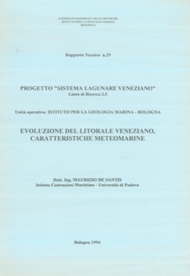 Evoluzione del litorale veneziano, caratteristiche meteomarine.