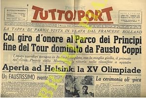 Col giro d'onore al Parco dei Principi fine del tour dominato da Fausto Coppi. Un faustissimo eve...