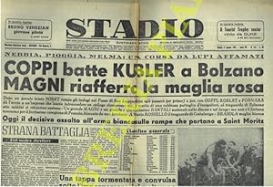 Coppi batte Kubler a Bolzano Magni riafferra la maglia rosa.