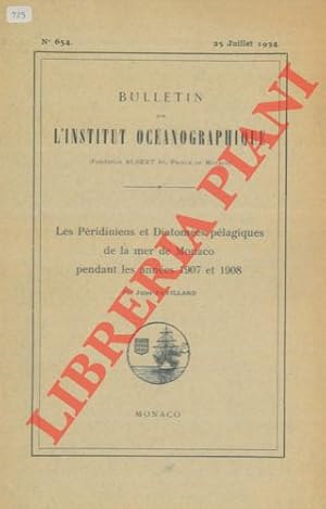 Seller image for Les Pridiniens et Diatomes plagiques de la mer de Monaco pendant les annes 1907 et 1908. for sale by Libreria Piani