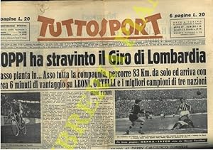 Coppi ha stravinto il Giro di Lombardia. L'asso pianta in?Asso tutta la compagnia, percorre 83 km...