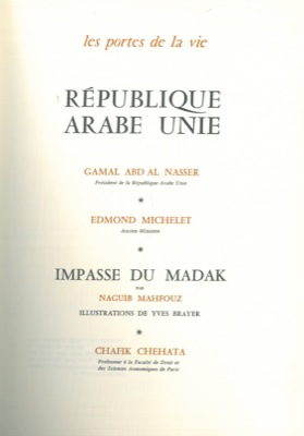 Impasse du Madak. Illustrations par Yves Brayer.