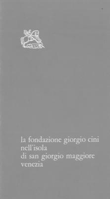 La fondazione Giorgio Cini nell'isola di San Giorgio Maggiore Venezia.