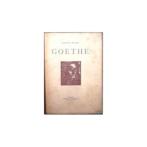 Imagen del vendedor de Goethe (ensayo bio-bibliogrfico). Antologa a la venta por Librera Salamb