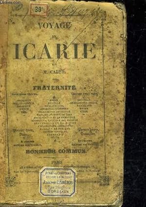 Immagine del venditore per VOYAGE EN ICARIE / 5E EDITION. venduto da Le-Livre