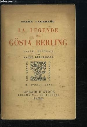 Bild des Verkufers fr La Lgende de Gsta Berling. zum Verkauf von Le-Livre