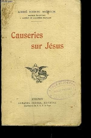 Seller image for CAUSERIES SUR JESUS. for sale by Le-Livre