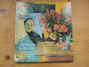 Seller image for De Renoir  Matisse : 22 chefs-d'oeuvre des muses sovitiques et franais - Grand Palais, 6 Juin - 18 Septembre 1978 for sale by JLG_livres anciens et modernes