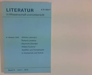 Bild des Verkufers fr Literatur in Wissenschaft und Unterricht ; Band 6, Heft 1 / 1973. zum Verkauf von ANTIQUARIAT FRDEBUCH Inh.Michael Simon