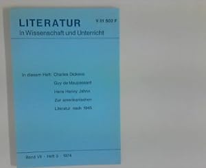 Bild des Verkufers fr Literatur in Wissenschaft und Unterricht ; Band 7, Heft 3 / 1974. zum Verkauf von ANTIQUARIAT FRDEBUCH Inh.Michael Simon