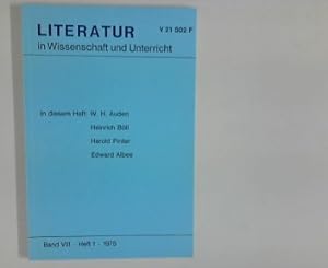 Bild des Verkufers fr Literatur in Wissenschaft und Unterricht ; Band 8, Heft 1 / 1975. zum Verkauf von ANTIQUARIAT FRDEBUCH Inh.Michael Simon