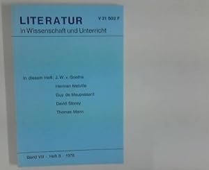Bild des Verkufers fr Literatur in Wissenschaft und Unterricht ; Band 8, Heft 3 / 1975. zum Verkauf von ANTIQUARIAT FRDEBUCH Inh.Michael Simon