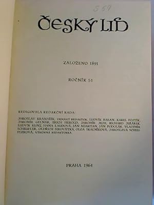 Cesky lid. - Rocnik 51 / 1964, 1 - 6 (gebunden in 1 Bd.)