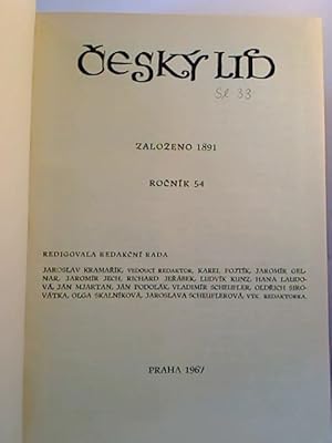 Cesky lid. - Rocnik 54 / 1967, 1 - 6 (gebunden in 1 Bd.)