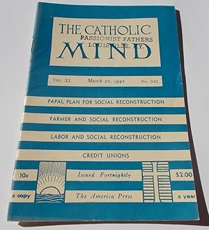 Image du vendeur pour The Catholic Mind (No. 942, March 22, 1942) Digest Magazine mis en vente par Bloomsbury Books