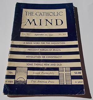 Seller image for The Catholic Mind (No. 954, September 22, 1942) Digest Magazine for sale by Bloomsbury Books