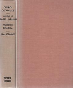 Imagen del vendedor de A Catalogue of Books Relating to the Discovery and Early History of North and South America, Forming a Part of the Library of E. D. Church, Volume III, 1626-1676 a la venta por Sutton Books