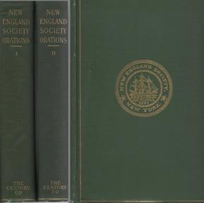 Seller image for The New England Society Orations: Addresses Sermons and Poems Delivered Before the New England Society(1820-1885) in 2 Volumes for sale by Sutton Books