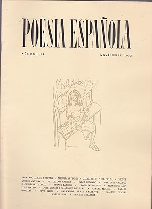 Imagen del vendedor de POESIA ESPAOLA N 11 - NOVIEMBRE 1952 a la venta por CALLE 59  Libros